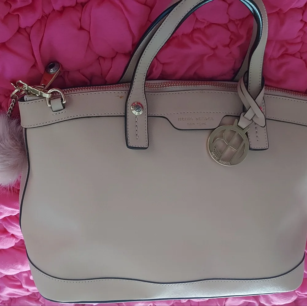 Henri Bendel large leather Satchel  in excellent condition.  Rare !! - Picture 14 of 16